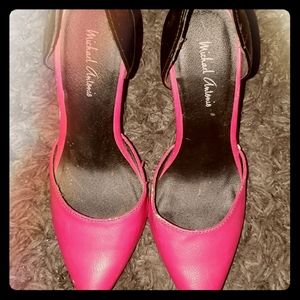 Pink and black Michael Antonio heels